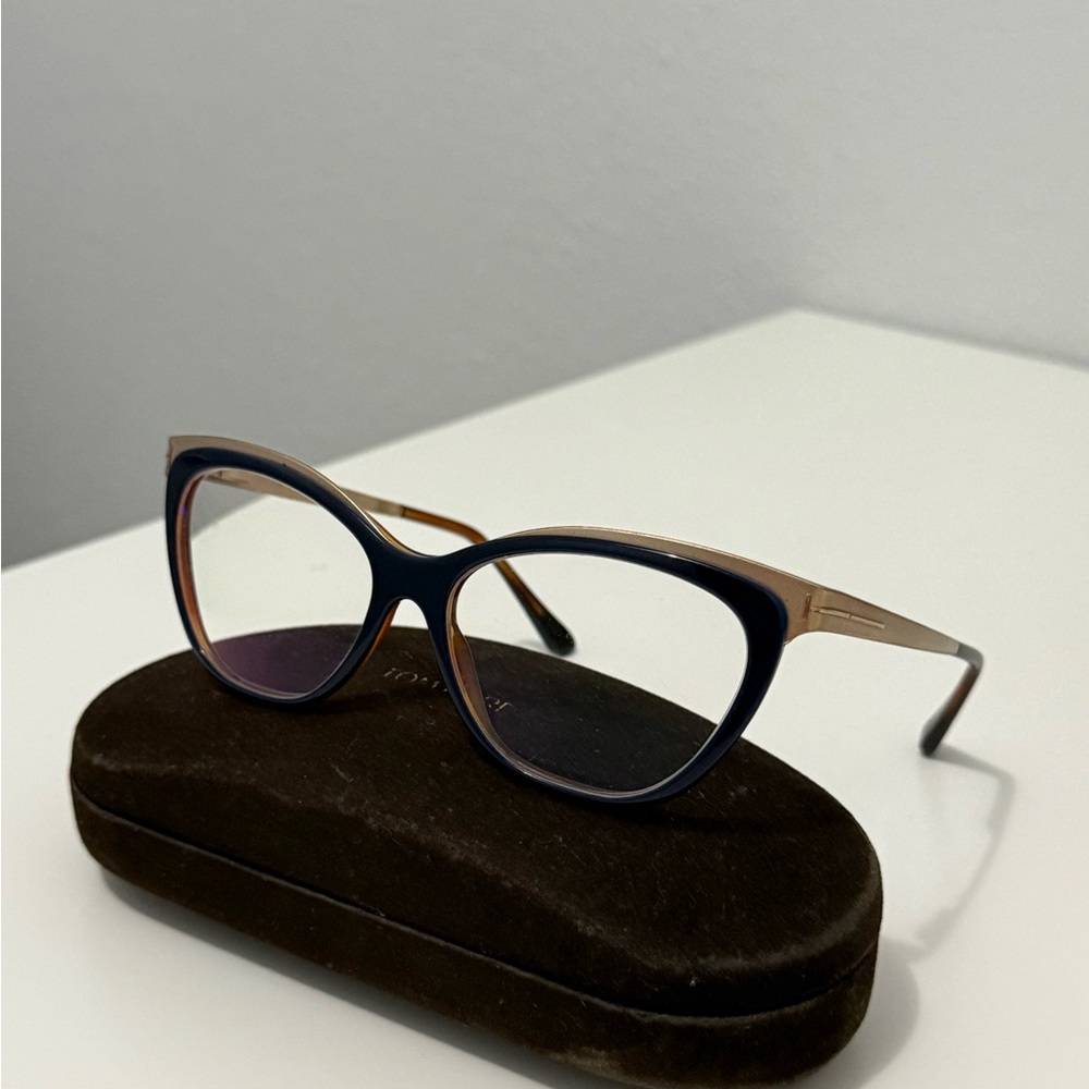 Tom Ford Navy and Gold Women's Glasses